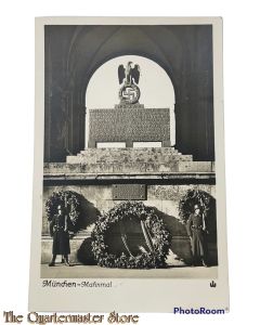 Postkarte militair 40-45 Mahnmal in der FeldhernnHalle München 