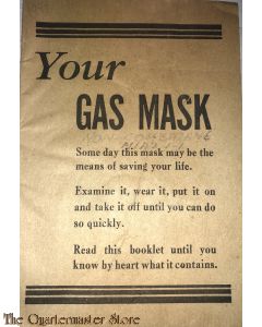 US Manual gasmask Office of Civil Defence WW2