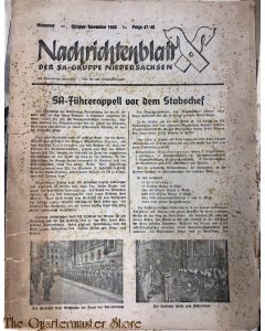 Nachrichtenblatt der SA-gruppe Niedersachsen 