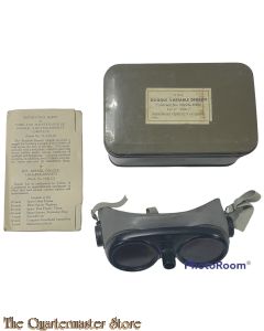 USAF Goggles variable density in metal box American Optical Company (USAF Bril Variable Density)