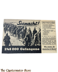 Leaflet / Flugblatt G.33 Seemacht ! 248000 Gefangene