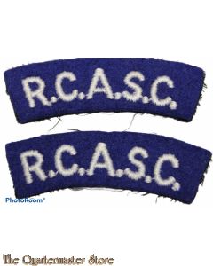Shoulder flashes R.C.A.S.C. (postwar)
