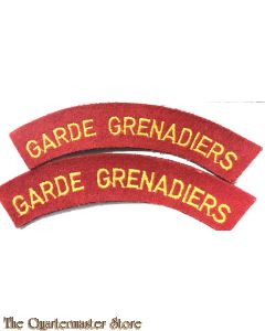 Straatnamen Garde Grenadiers (gebogen)