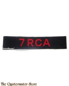 Shoulder flash 7 Royal Canadian Artillery 7 RCA