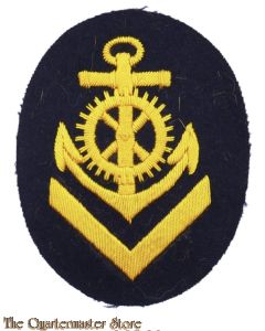 KM Obermaschinenmaat Laufbahnabzeichen (KM NCO's career sleeve insignia senior enigine)