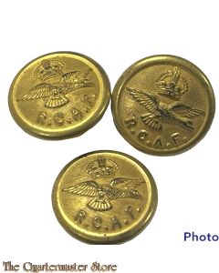 3x 1920’s Service Dress Buttons R.C.A.F.