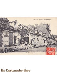 AnsichtKaart (Mil. Postcard) Compiegne apres le Bombardement 1917
