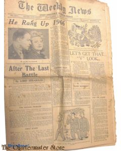 Newspaper, The Weekly News, no 4690 saturday 21 april 1945
