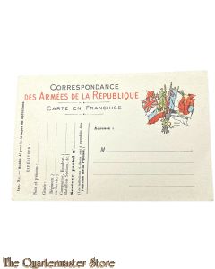 Postcard - 1914-18 Correspondance des Armees de la Republique (Carte en Franchise)