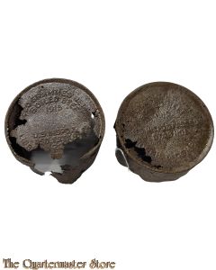 US Army two 1915 dated ration tins 