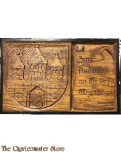 Wooden plaquette Zum Andenken an die Orpo (OrtsPolizei) Olbg (Oldenburg) 1932-34