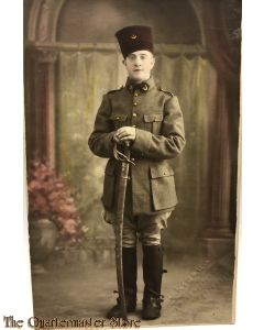France - Studio portret (Zouave) Colonial soldier WW1 