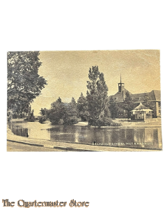Ansichtkaart 1940 Delfzijl, singel met raadhuis