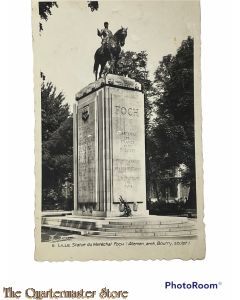 Postcard  Statue de Marchal Foch Lille