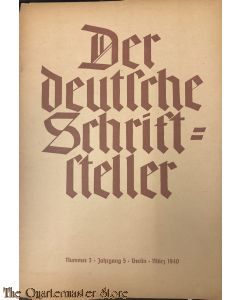 Der deutsche Schriftsteller No 3 März 1940