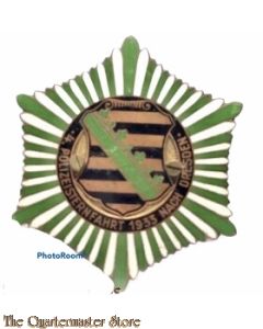 Teilnehmerplakette "4. Polizeisternfahrt 1933 nach Dresden"