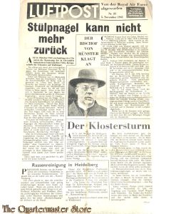 Flugblatt / Leaflet EH.510/XXV, Luftpost, Nr. 25, 5 nov 1941