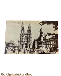 Postcard 1918 Marseille , Eglise St-Vincent-de Paul et le Monument des Mobiles