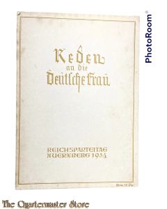 Brochure - Reden an die Deutschen Frau (Reichsparteitag Neurenberg 1934)