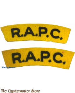 Shoulder flashes Royal Army Pay Corps (R.A.P.C.) 
