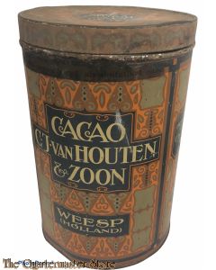 Winkel Blik Cacao van Houten 1935-40 (Shop Tin can chocolate 1935-40)