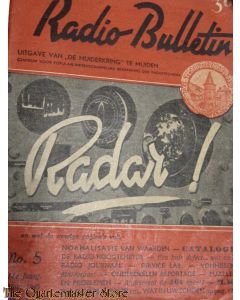 Radio Bulletin no 5 1945 de Muiderkring te Muiden  RADAR !
