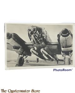 Postkarte militair 40-45 Heinkel 111 fahrbereit