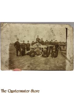 Belgium - Mil postcard Artillerie bemanning met geschut 1914