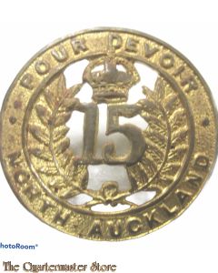 Cap badge 15th North Auckland Regiment , New Zealand Army 
