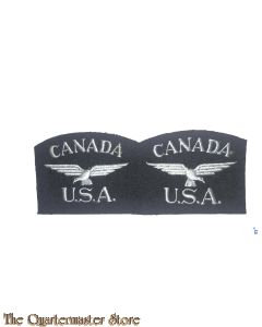 Original rare RAF CANADA USA badges Eagle squadron