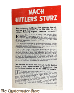 Flugblatt / Leaflet G.29, Nach Hitlers Sturz (After Hitler's Fall)