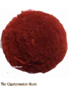 Ronde pompon sjako rond 1900 rood/oranje