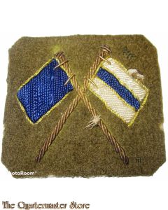 Trade badge Crossed Flags Signaller Bullion