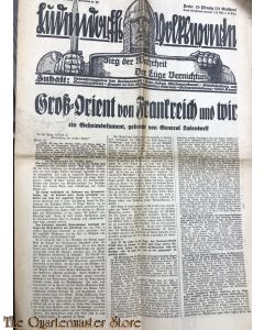 Wochenzeitschrift Ludendorffs Volkswarte Berlin 25-06-1933