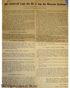 Flyer de aanval van de D.I. op de Darus Salam 8-05-1949