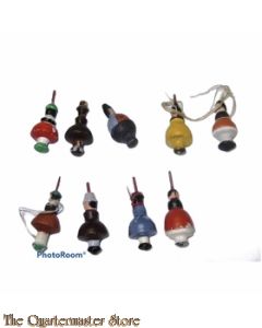  WHW 1941 9 Holzkreisel Erzgebirge,  Serie, Christbaumschmuck