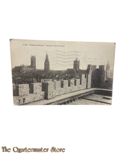 Carte Postal 1914-18 Gand Chateau de Comtes - La Plate , form du donjon 