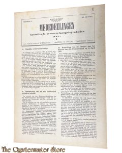 Nederlandsche Spoorwegen Mededeelingen (betreffende personeels aangelegenheden) No 10, 24 mei 1943