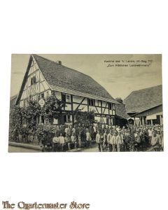 Feld Postkarte 1914-18 Kantine des LIV Landw. Inf Reg 110 "zum frohlichen Landwehrmann"