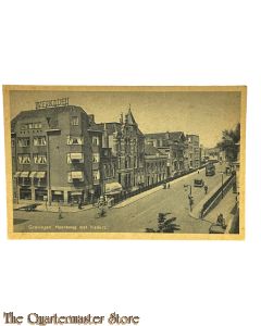 Ansichtkaart 1940 Groningen Heereweg met viaduct
