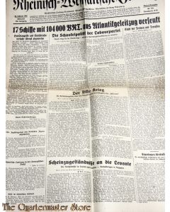 Rheinisch Westfalische Zeitung 206 jrg no 101, Mittwoch 24 Febr 1943