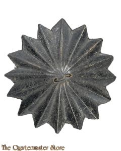 Helm top helmhoed rond 1880