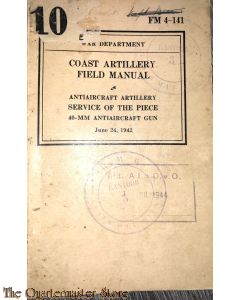 Manual FM 4-141 Coast Artillery Field Manual