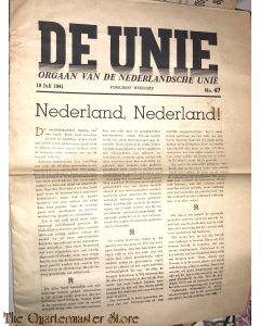 Krant de Unie no 47, 10 juli 1941