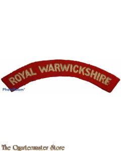 Shoulder flash Royal Warwickshire Regiment