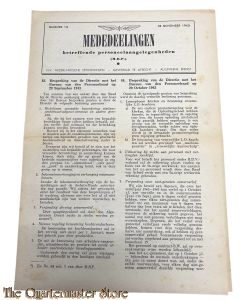 Nederlandsche Spoorwegen Mededeelingen (betreffende personeels aangelegenheden) No 13, 18 November 1943