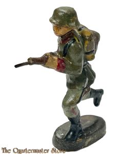 Wehrmacht rennender Soldat mit Gewehr "Lineol style" (German running soldier carrying rifle  WW2)