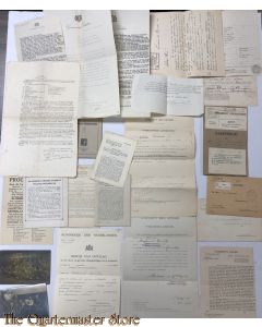 Set documenten reg Grenadiers en Politie 1936-45 Leiden