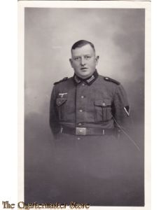 AnsichtsKarte (Mil. Postcard) NCO black shoulder boards