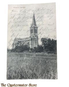 (Feld) Postkarte 1915 Kirche in Ognolles 17e Res Division 